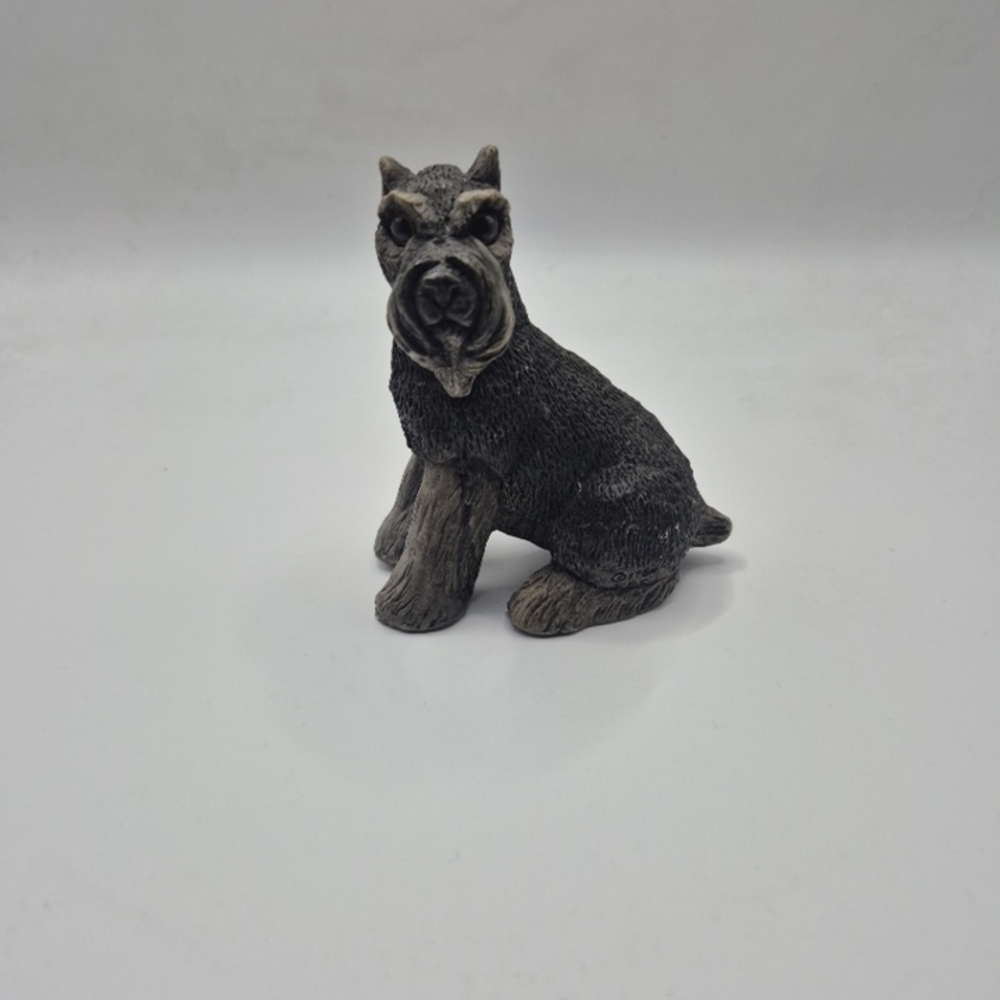 Stone Critters‎ Schnauzer Scottie Scotty Dog Terrier Vintage Figurine
